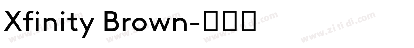 Xfinity Brown字体转换